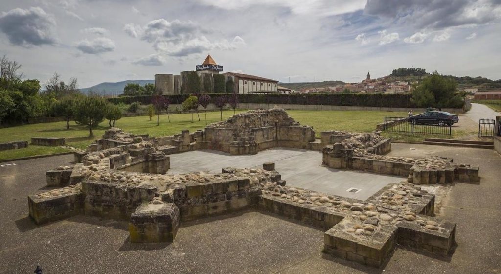 Ruins of the Hospice of San Juan de Acre near Bodegas Corral in Navarrete, La Rioja