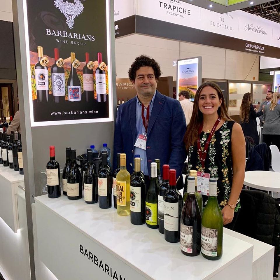 Barbarians Wines at a wine fair