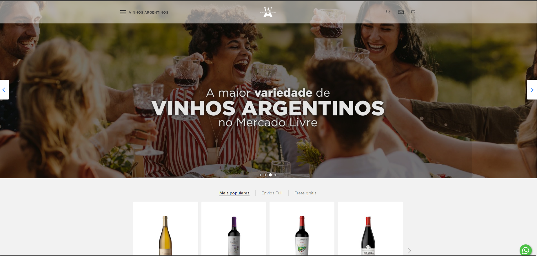 Argentine wine is a click away