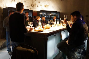 First-hand experience: wine tasting in a cellar