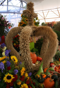 Traditional harvest festival decoration: the harvest crown