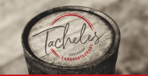 Inscription on a barrel at the restaurant