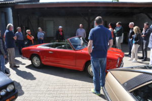 wine tour in a vintage car