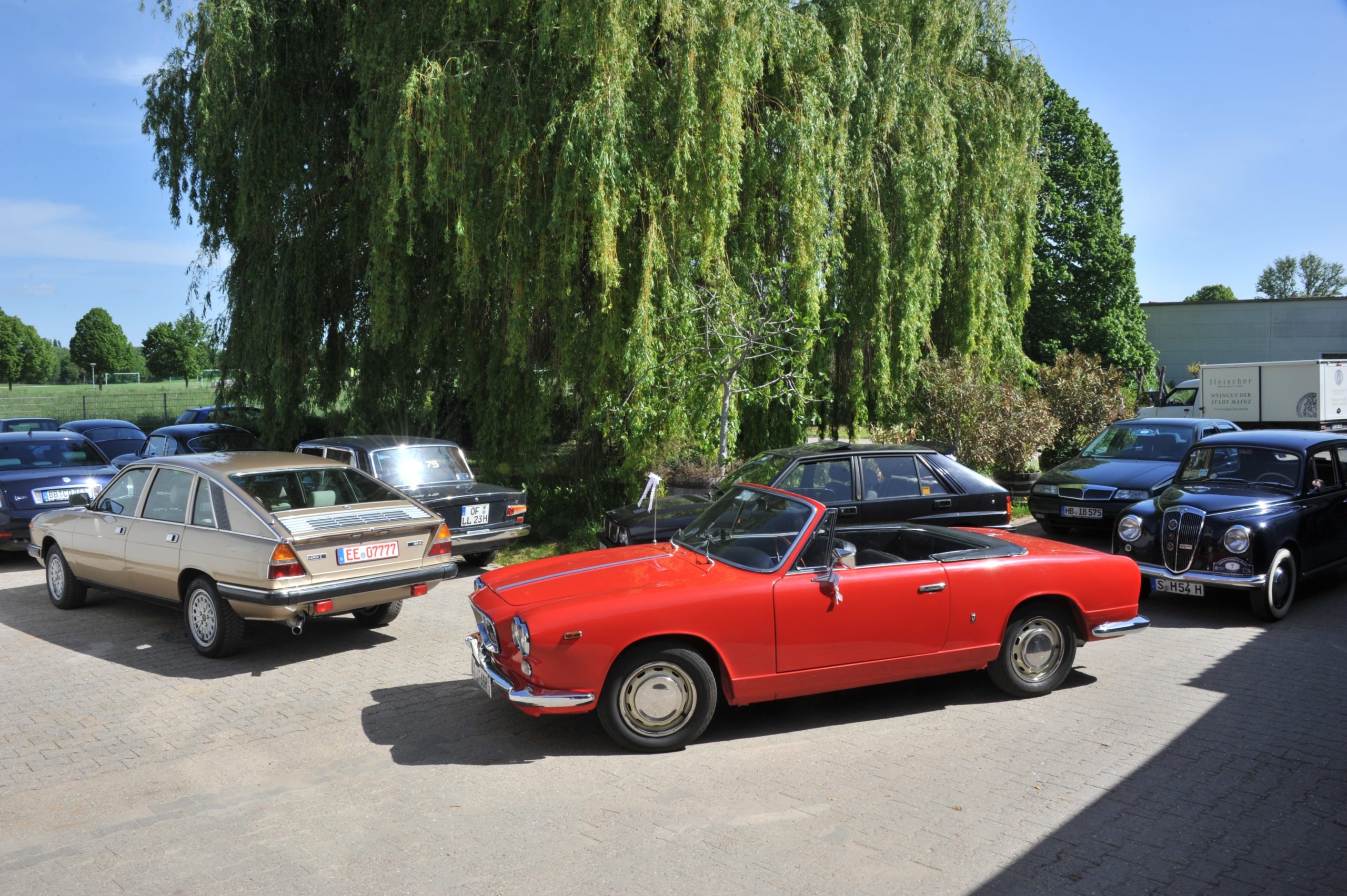 A wine tour in a vintage car