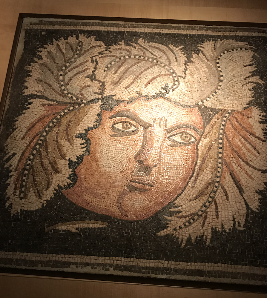 A Roman mosaic showing Bacchus (Photo Tom Perry)