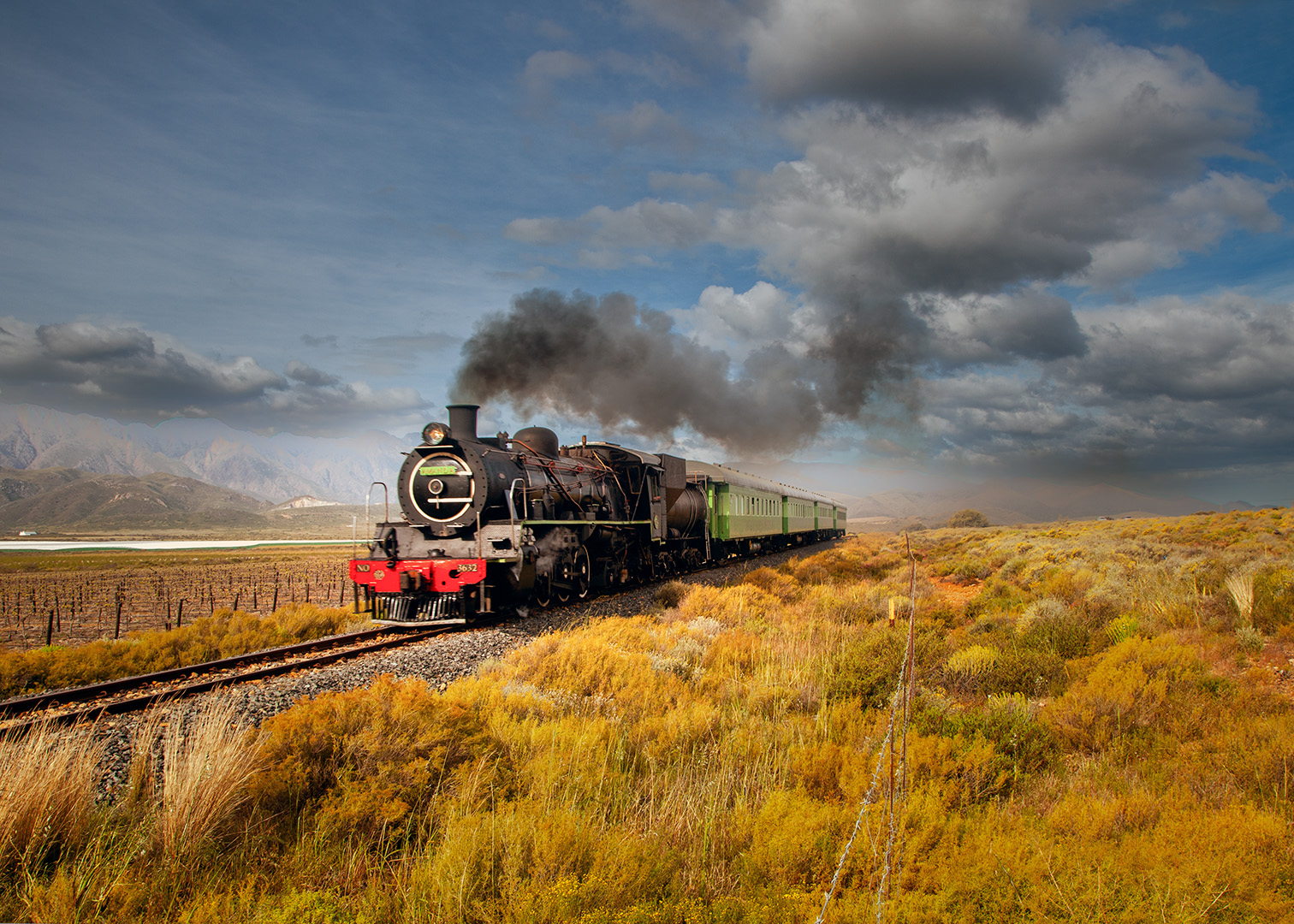 Robertson Steam Train Wine Tour in the Cape Winelands, South Africa