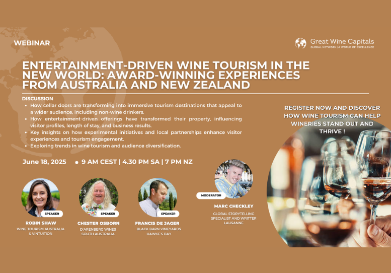 GWC Webinar: Entertainment-Driven Wine Tourism in the New World: Award-Winning Experiences from Australia and New Zealand