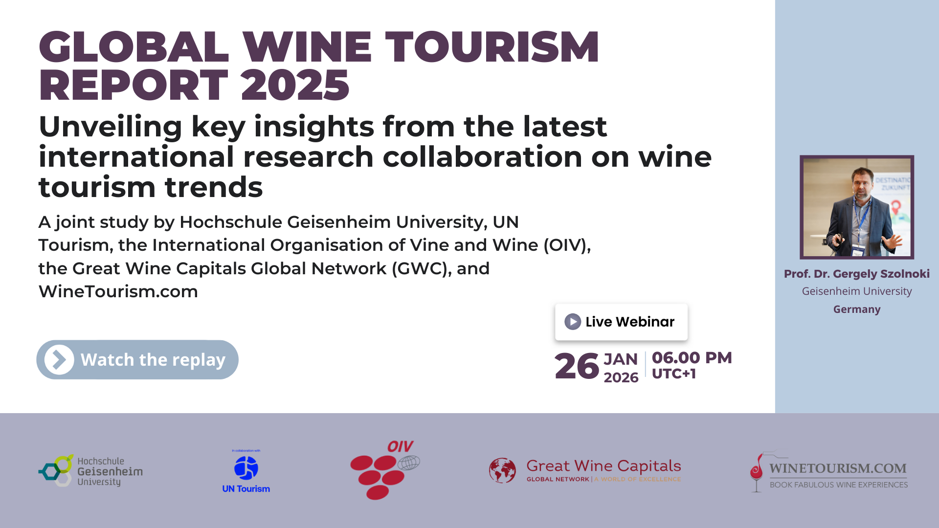 Global Wine Tourism Report 2025: First Full Presentation Webinar