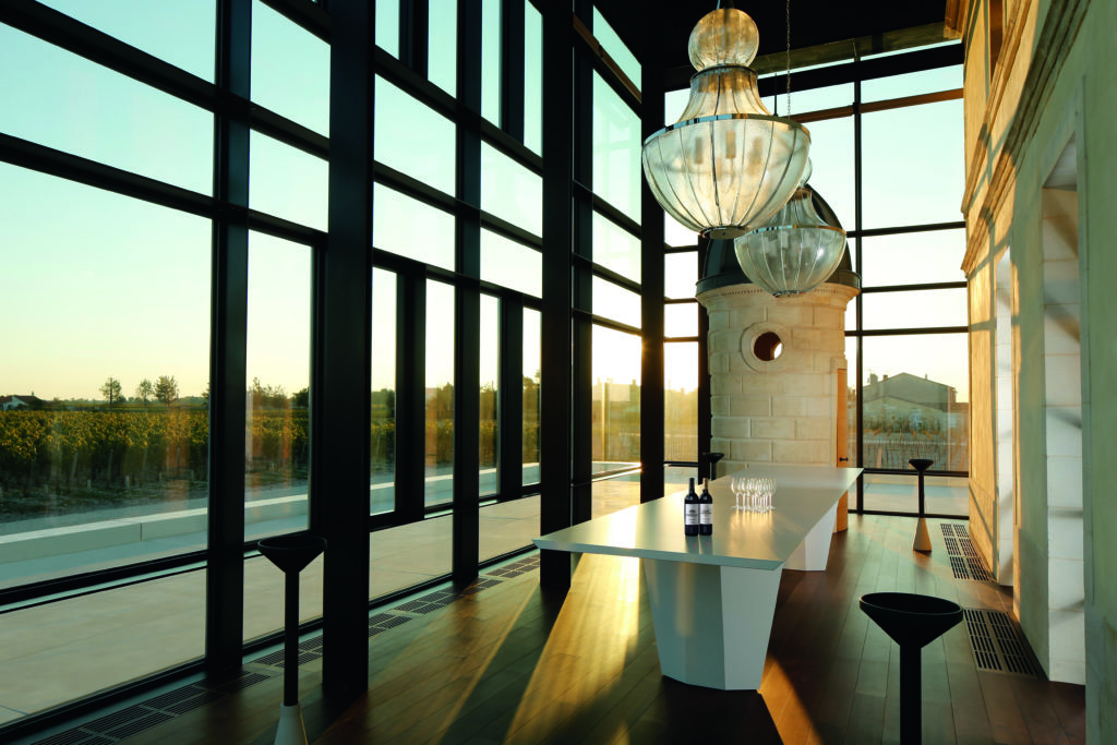 Bordeaux château Tasting room of Château Pédesclaux